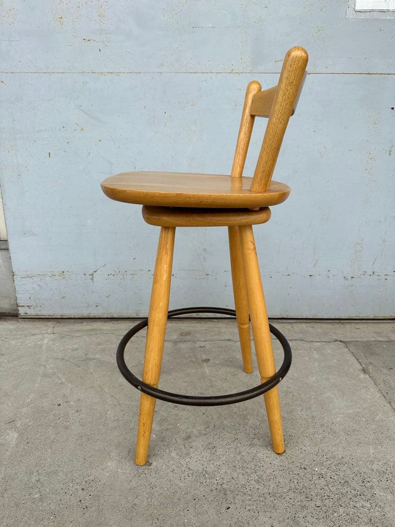 カウンターチェア 天然木　ハイスチェアー　2脚