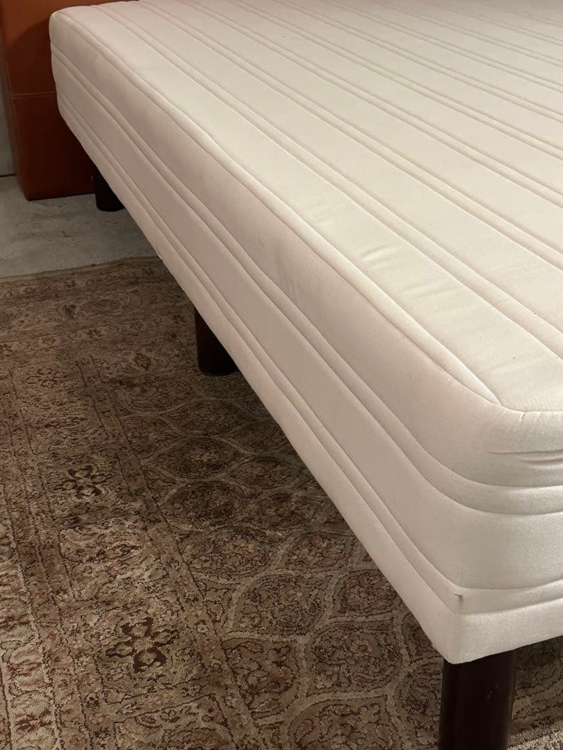 【東京23区配送無料】ダブルベッド　フレーム　セット　レザー　ホテル　140cm