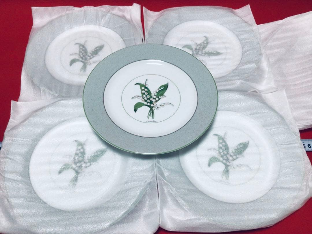 クリスチャンディオール・ミリラフォーレ・すずらん・ミート皿〓5枚セット・未使用品