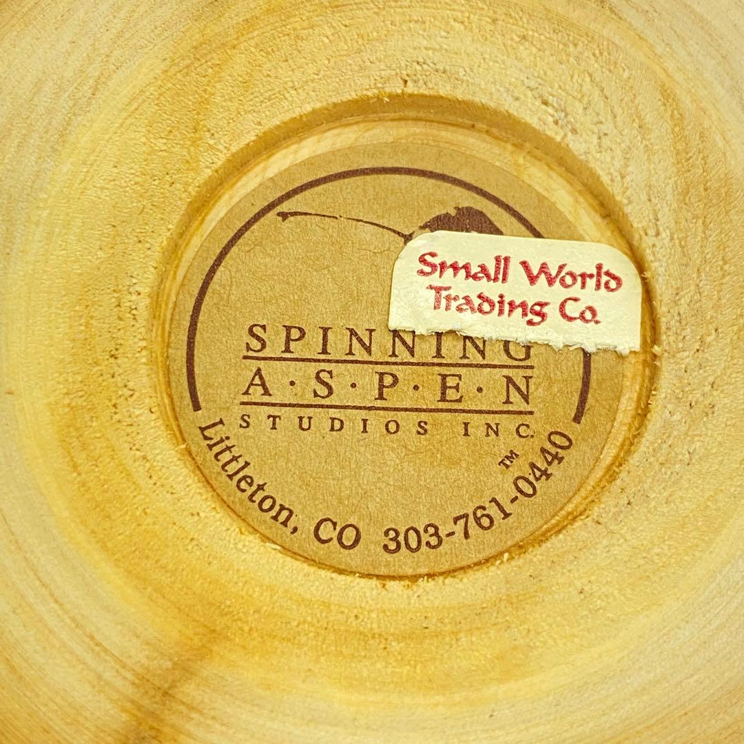 ♦︎1137 Spinning Aspen Studios社製 木製 花瓶 一輪挿