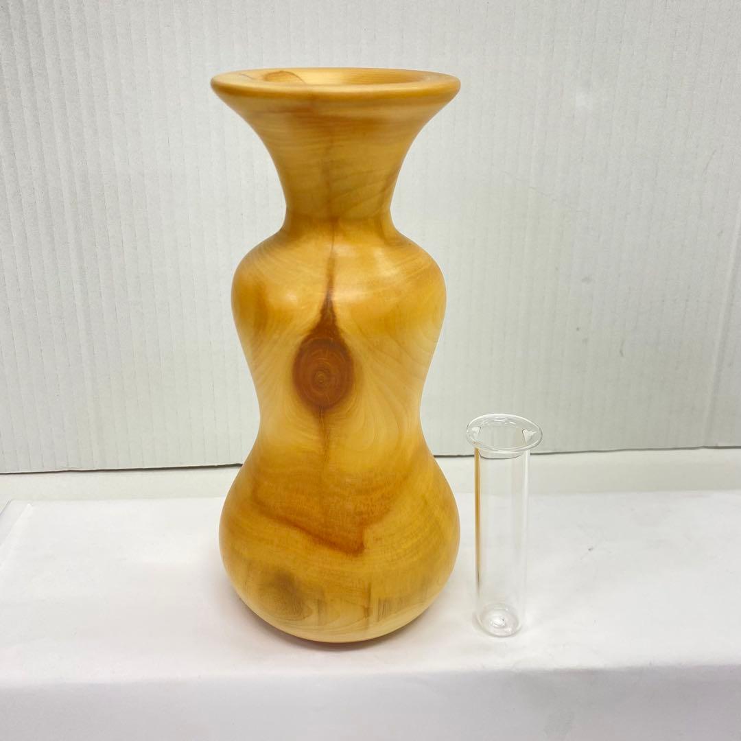 ♦︎1137 Spinning Aspen Studios社製 木製 花瓶 一輪挿