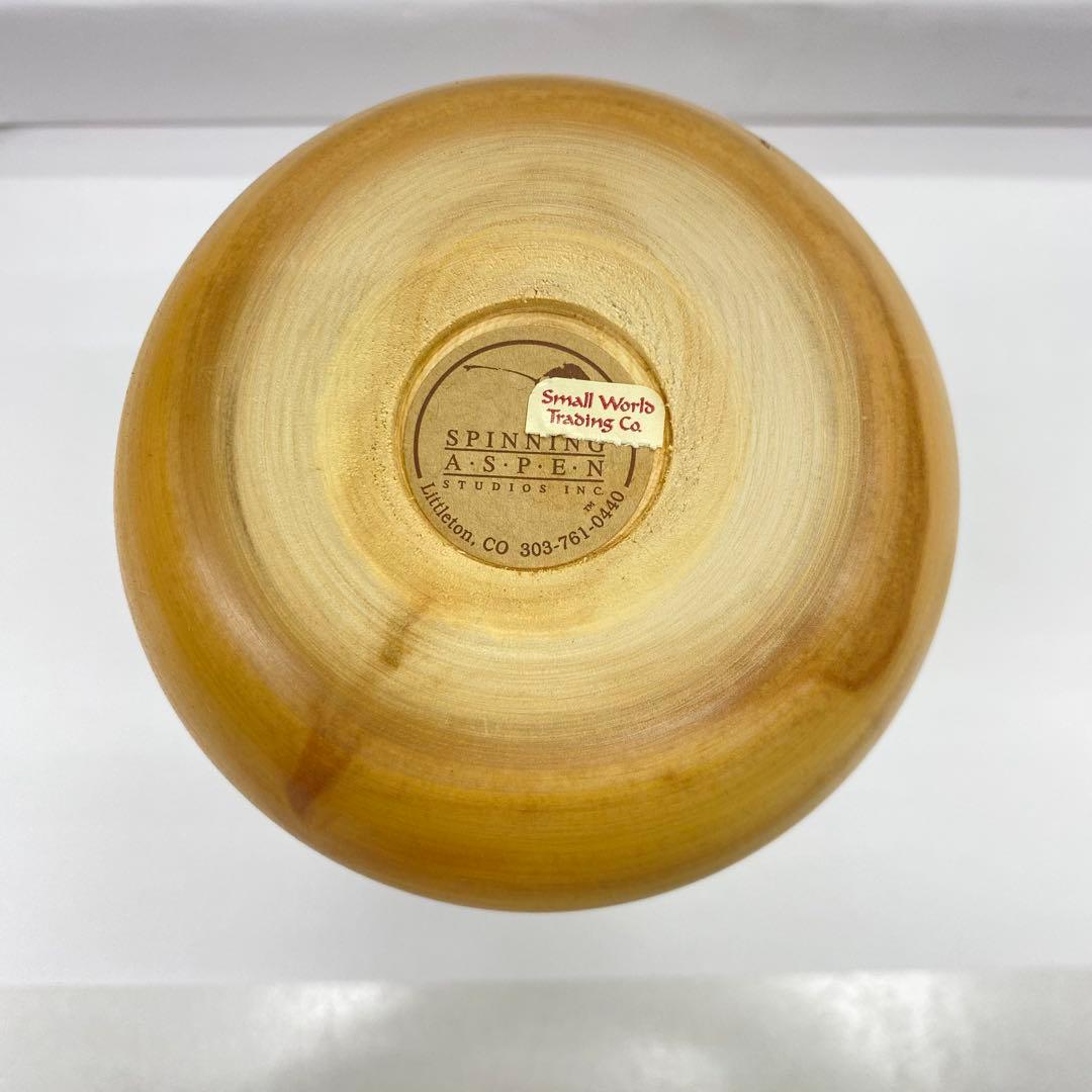 ♦︎1137 Spinning Aspen Studios社製 木製 花瓶 一輪挿