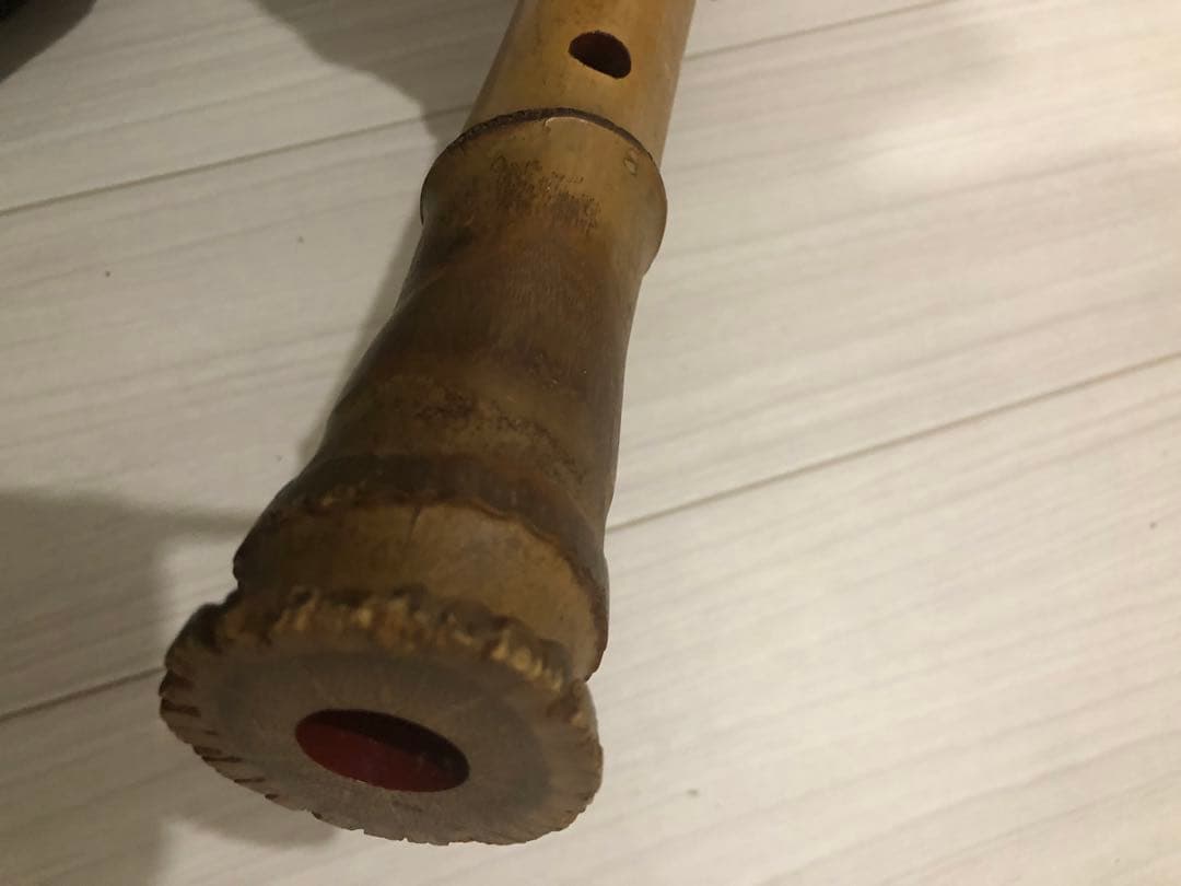 尺八　一尺八寸　清輔銘2印　和楽器