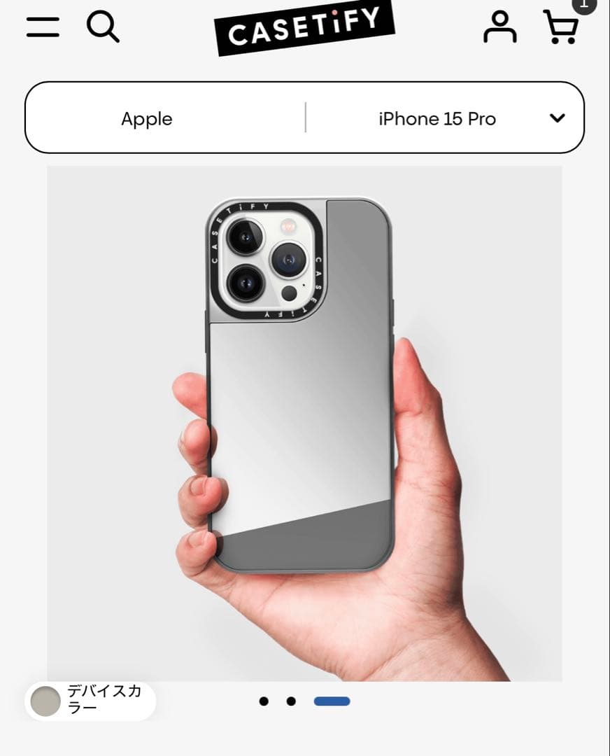 ケースティファイ　iPhone15proミラーリング　MagSafe対応