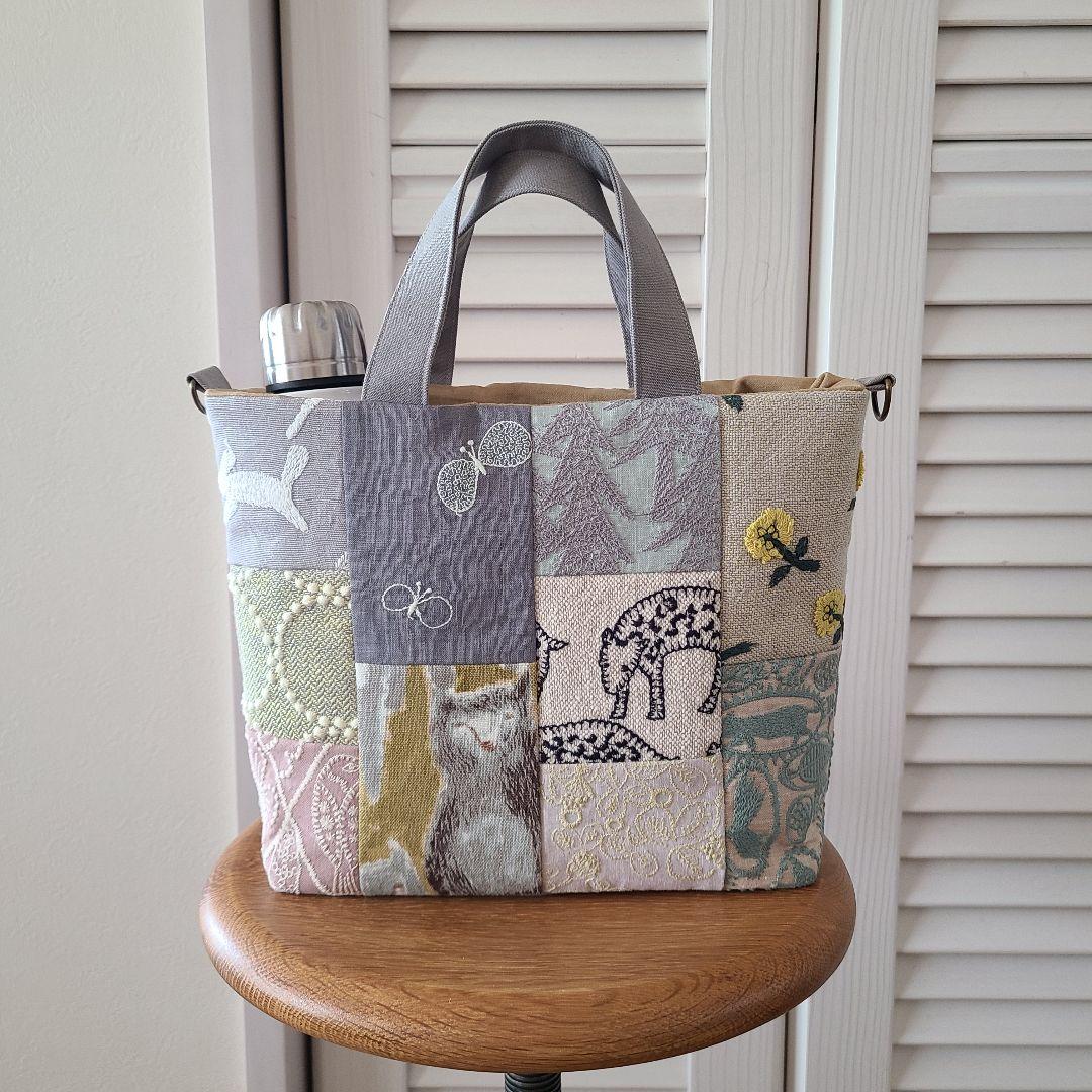 ミナペルホネン　ハンドメイドバッグ・16