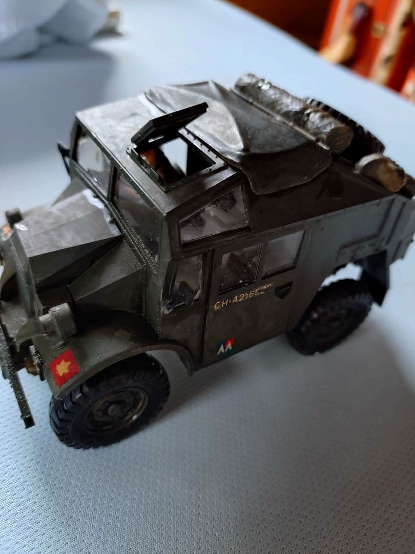 新春セール！ジオラマフランス戦線での英軍車両とバイクフィギュアセット バイシクル