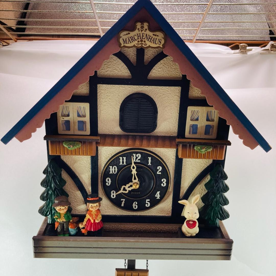 シチズン POPPO MARCHENHAUS 掛け時計 カラクリ時計 昭和レトロ
