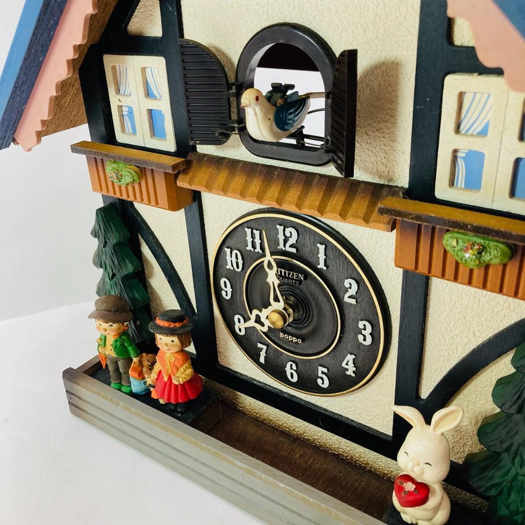 シチズン POPPO MARCHENHAUS 掛け時計 カラクリ時計 昭和レトロ