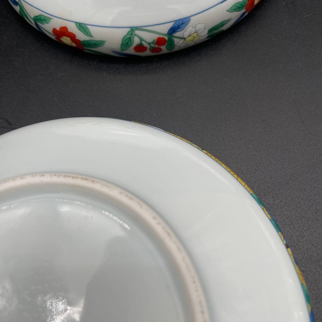 絵変り鉄鉢揃　吾山窯　有田焼　鉄鉢　5客セット　箱付き②