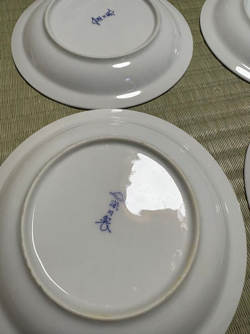 深川製磁　錦唐子？　子供　子ども　平皿　10枚揃