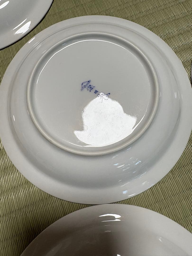 深川製磁　錦唐子？　子供　子ども　平皿　10枚揃