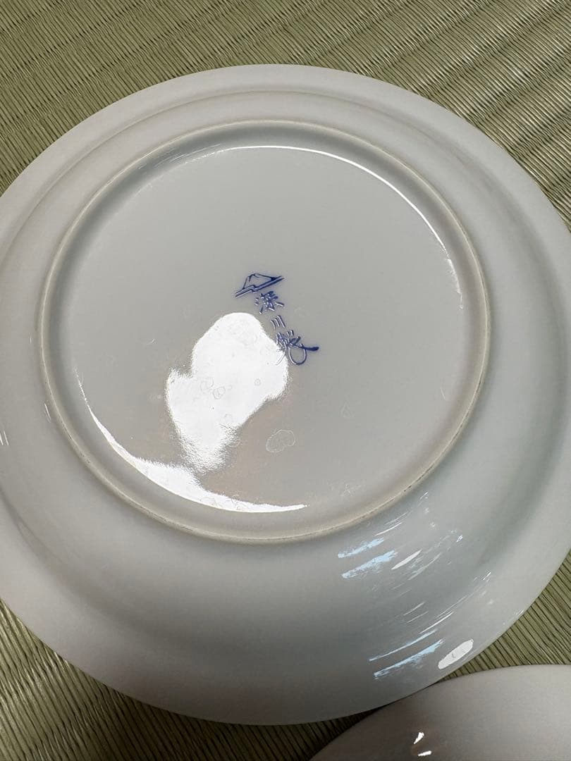 深川製磁　錦唐子？　子供　子ども　平皿　10枚揃