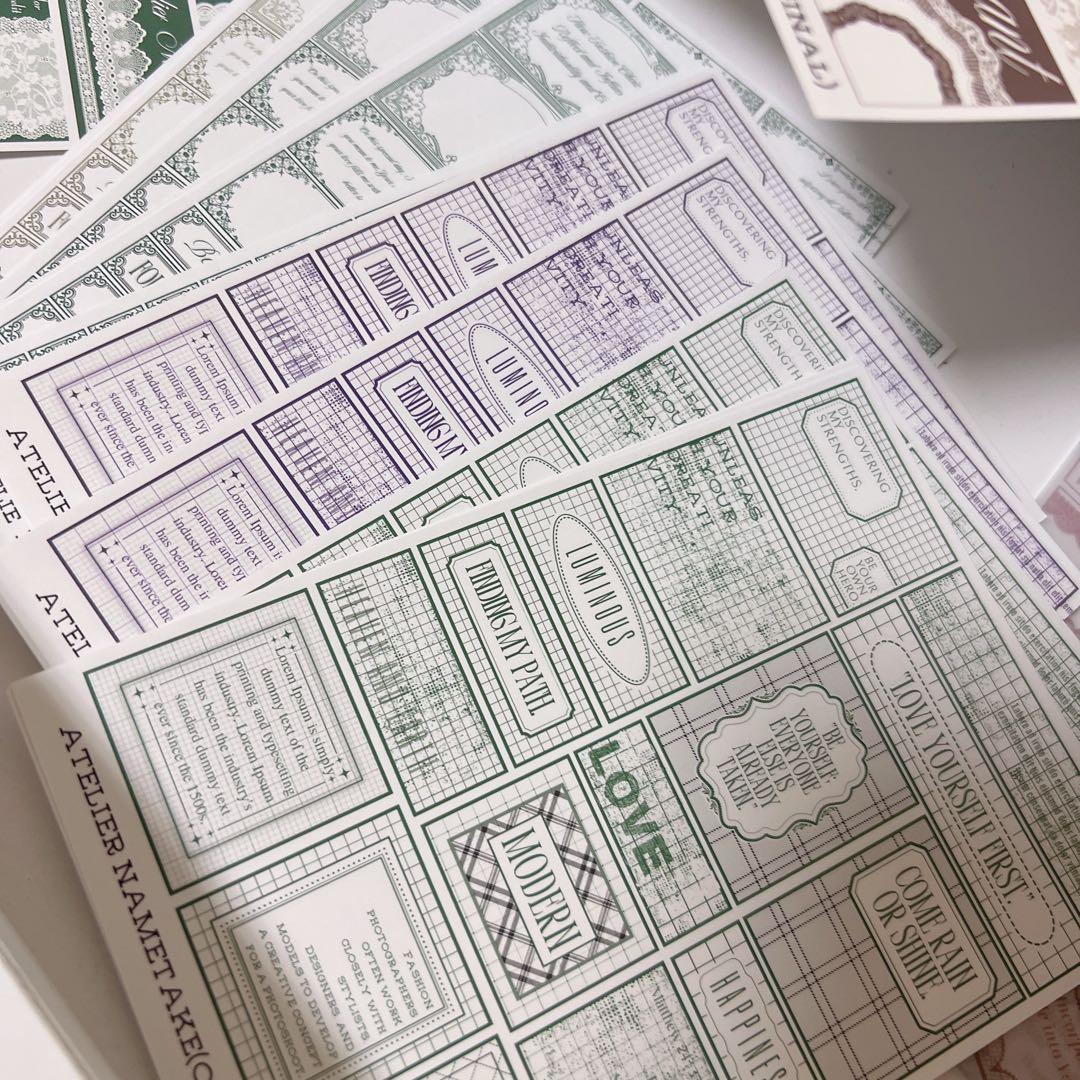 okumiさん素材 紙モノ コラージュ素材 おすそ分けファイル まとめ売り