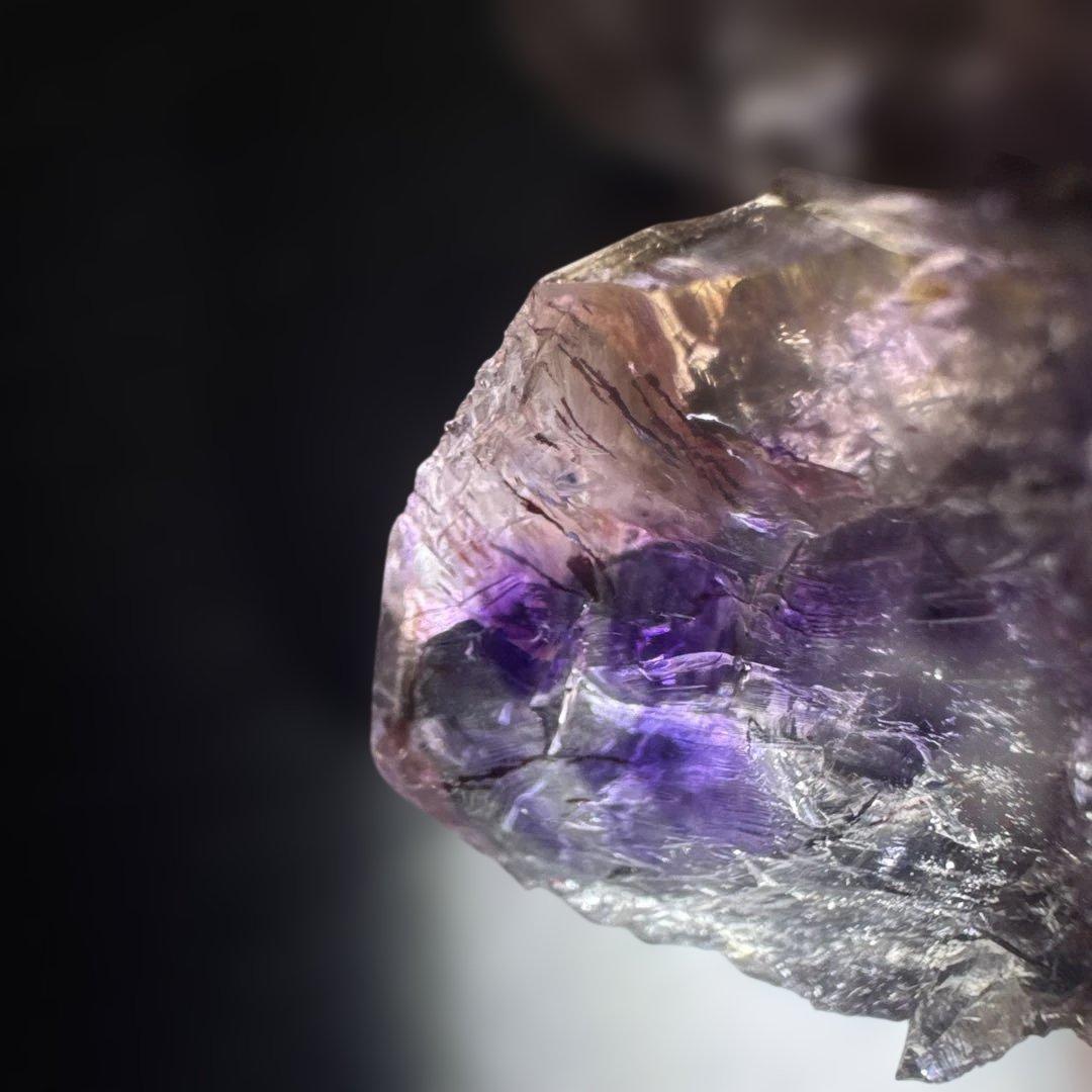 【極上品】スーパーセブン原石 クラスター 紫水晶系 希少原石　台座付