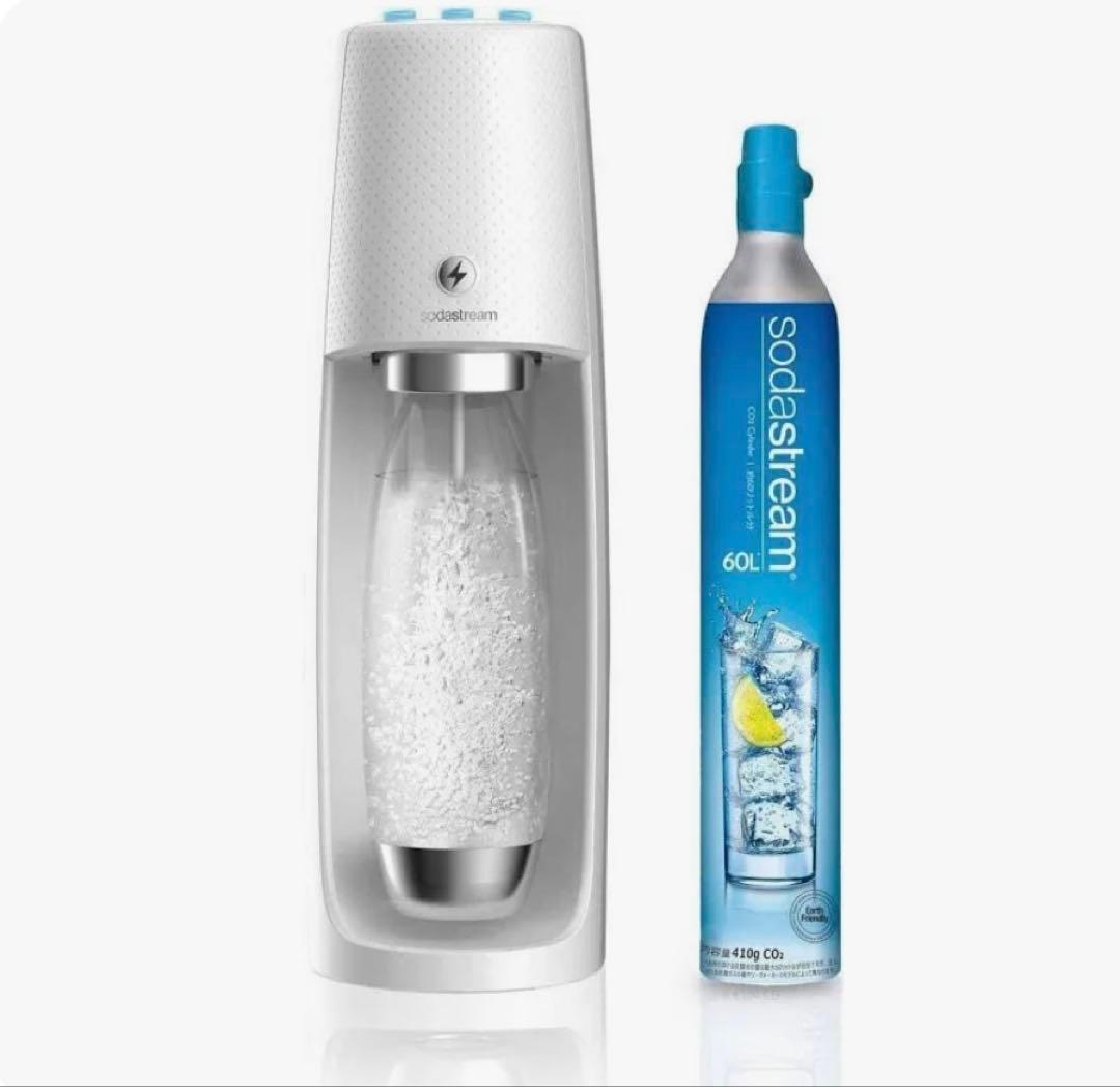【房州】sodastream 炭酸水メーカー CO2ボンベ付き ホワイト