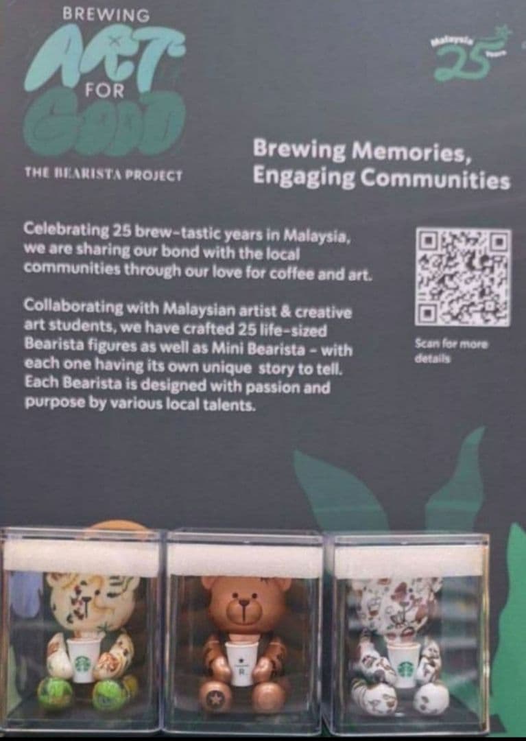 【日本未発売品】 スタバマレーシア25周年 ベアリスタ限定品9個 リザーブ入り