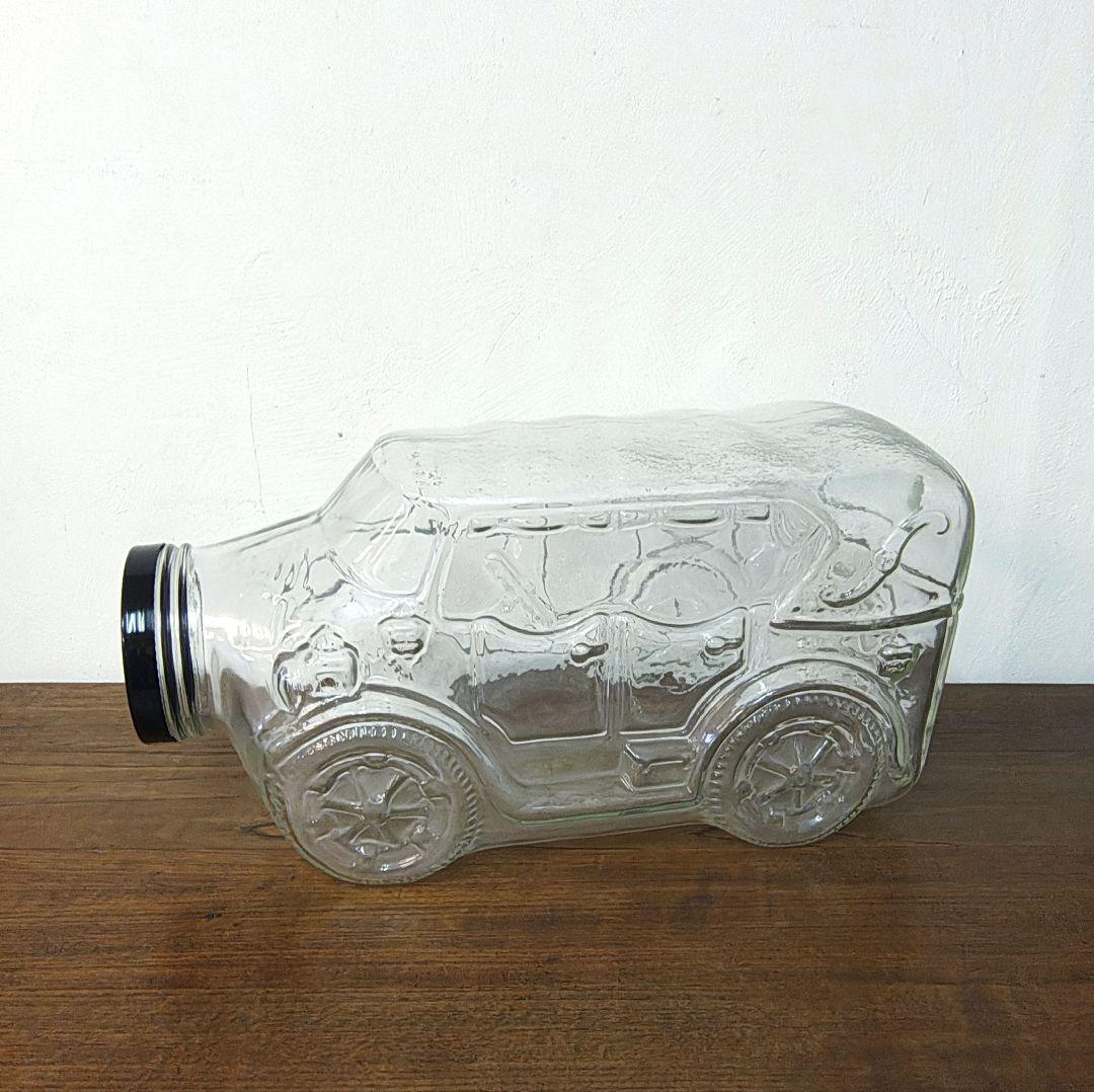 USA【Glass jar】車型 ガラス瓶 ジャー 容器 店舗ディスプレイ
