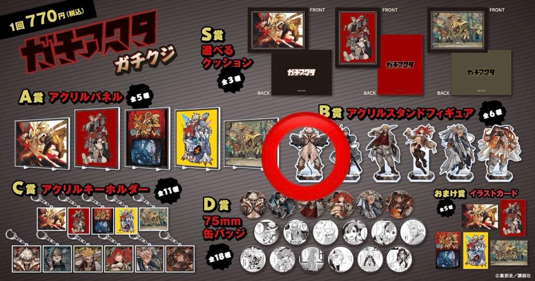 未開封　ガチアクタ　くじ引き堂　ガチクジ　B賞　アクリルスタンドフィギュア　ルド