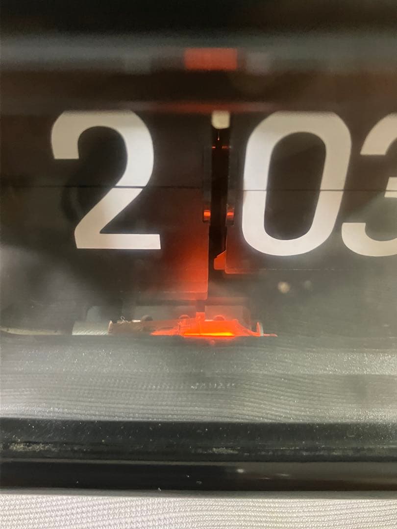 SEIKO パタパタ時計　DP 692T 昭和レトロ　目覚まし時計　赤