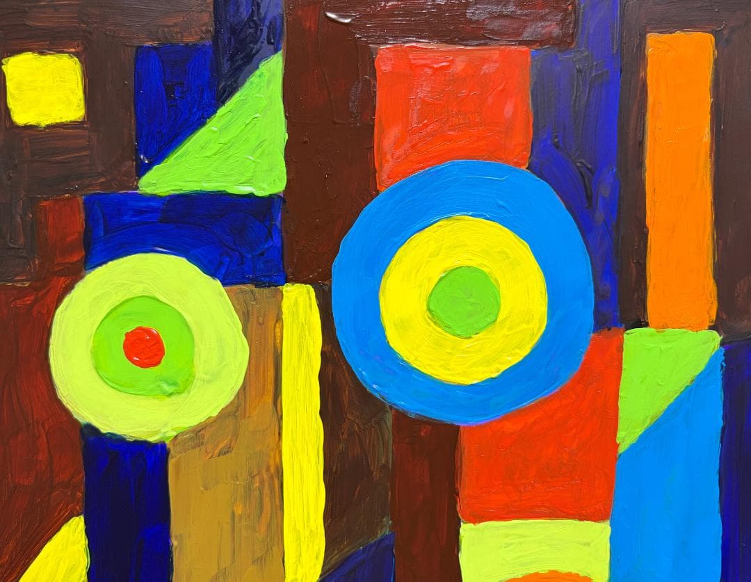 抽象画 原画 アクリル画 インテリアアート「ジャズとコーヒー」