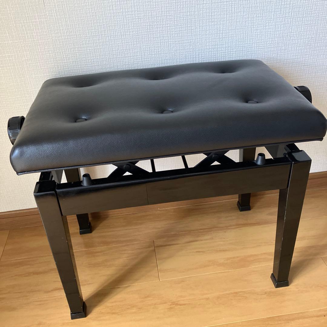 ピアノ椅子 高さ調整46〜53cm・補助台 足台　2点セット