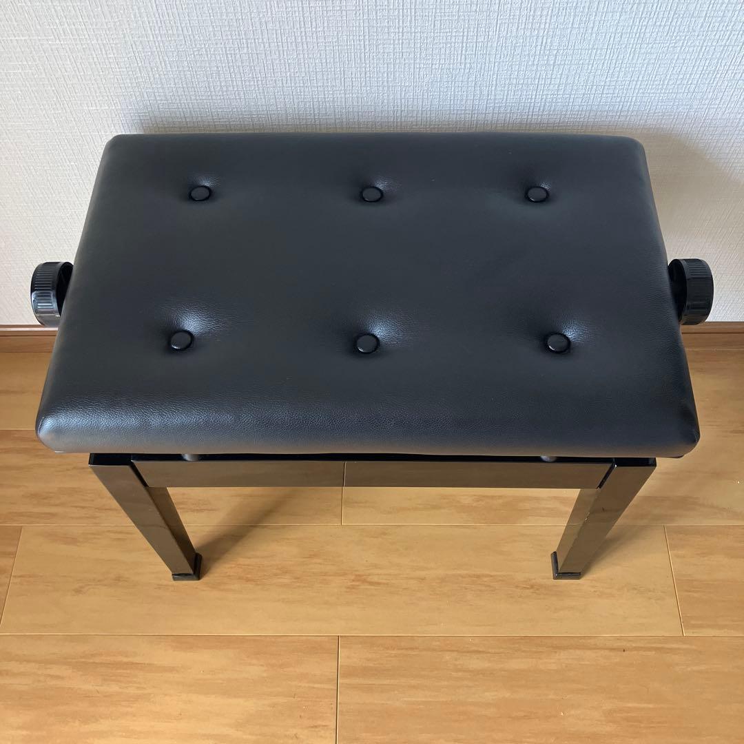 ピアノ椅子 高さ調整46〜53cm・補助台 足台　2点セット