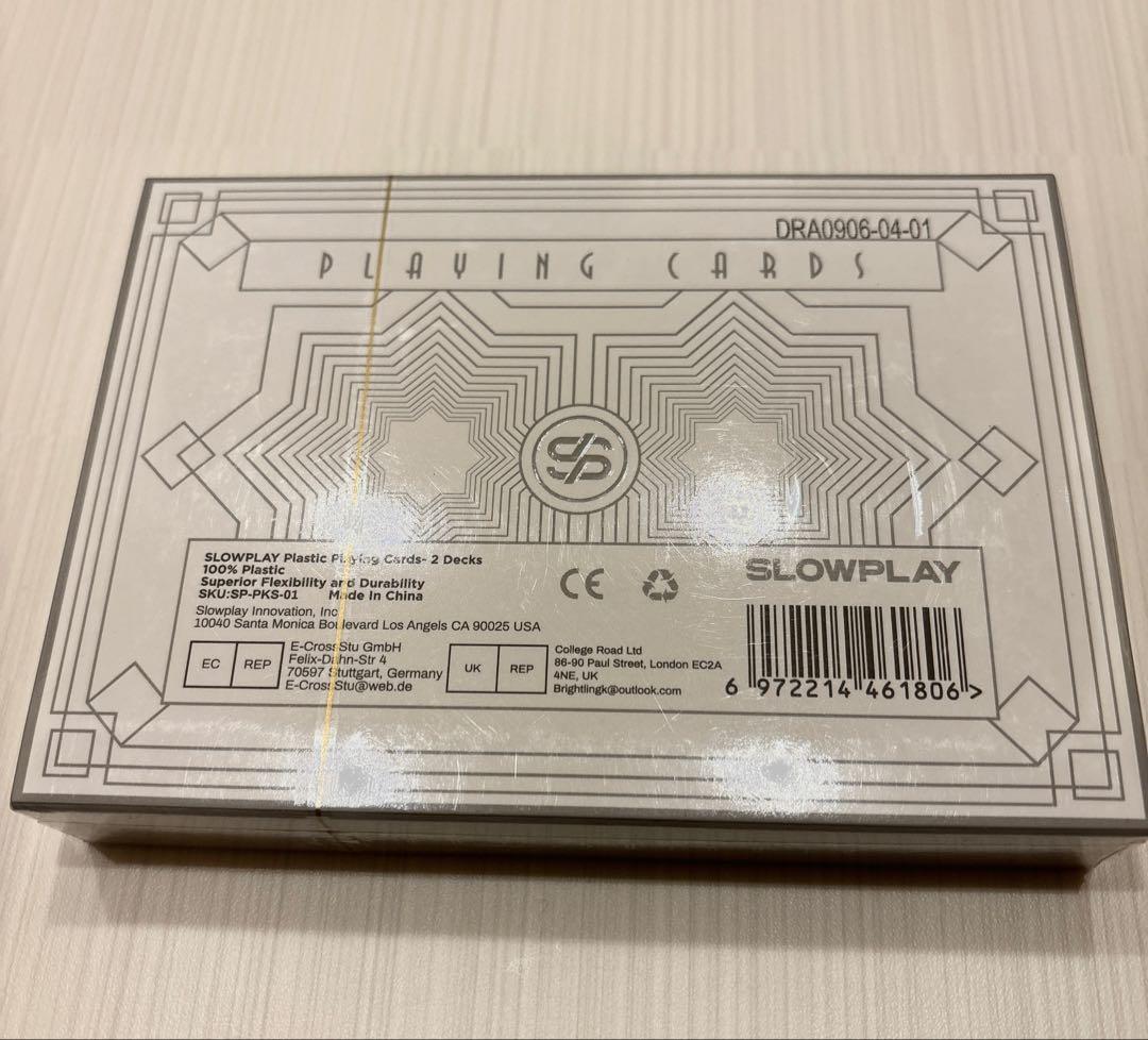 ARTGAME 100%プラスチックトランプ 2デッキポーカーカード