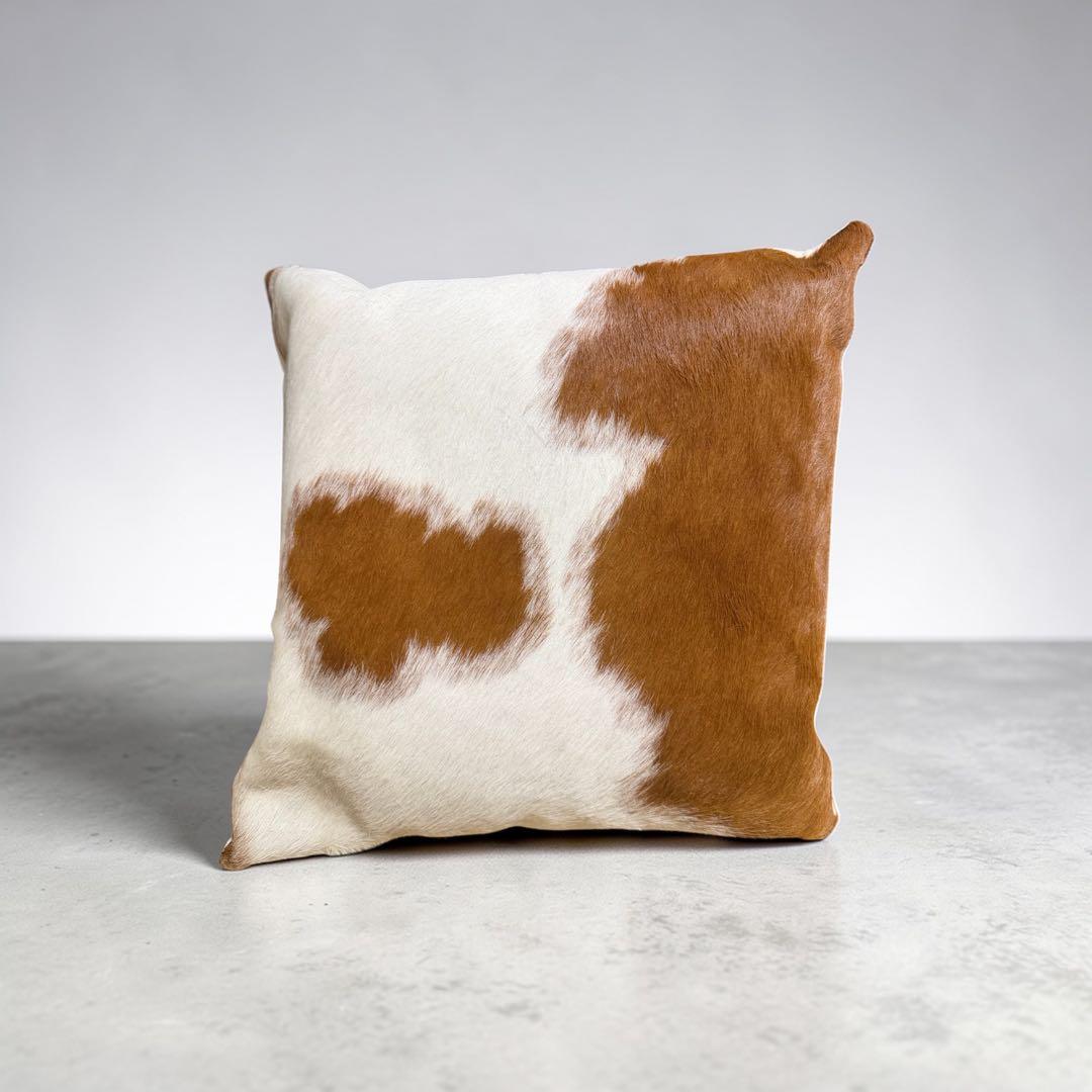 雄牛カウハイド100%クッション付きカバー 2点セット