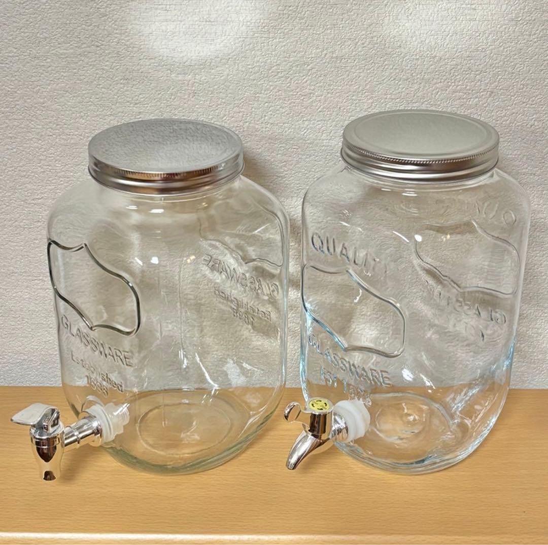 スタンド付きガラス製ドリンクジャグ/蛇口/ドリンクサーバー