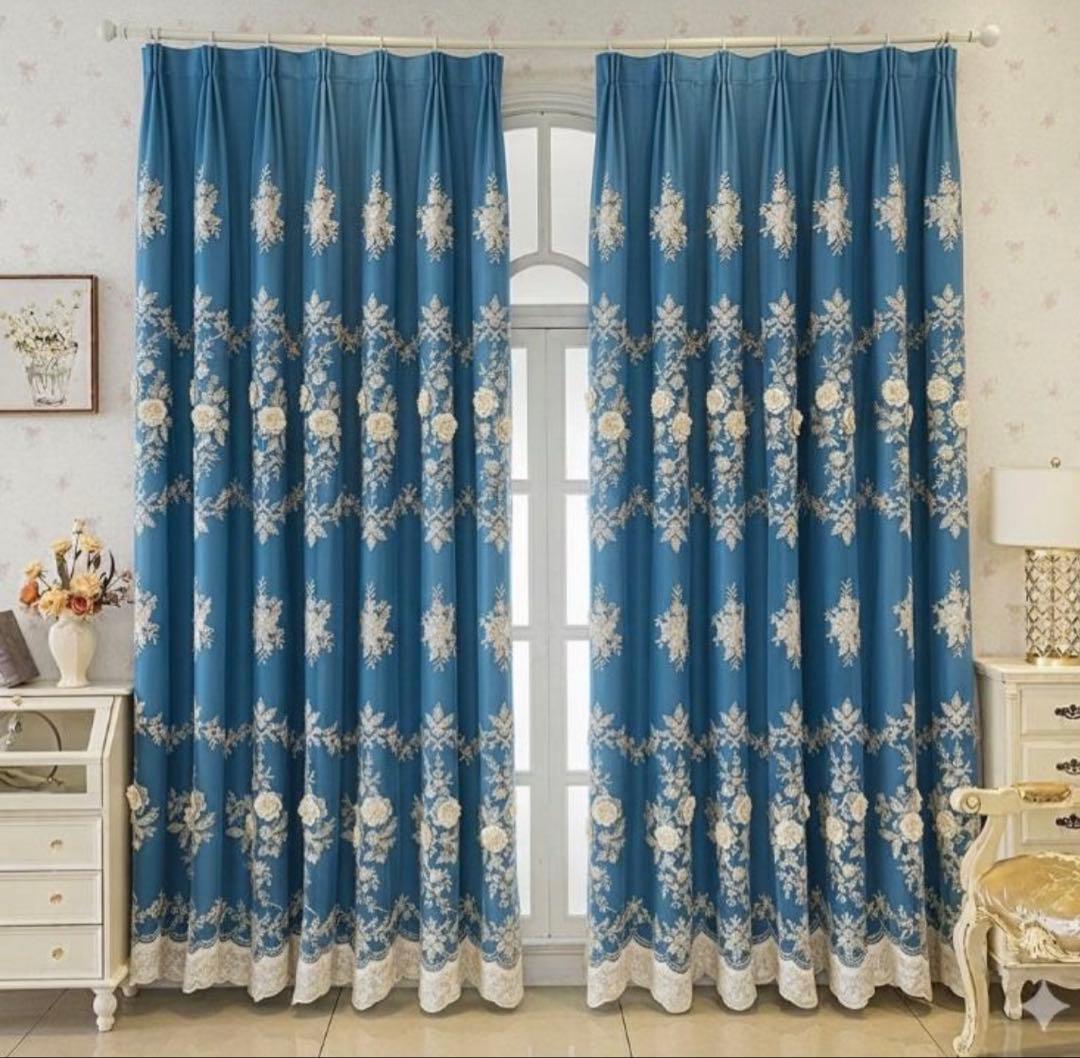 4枚入り　カーテン　オーダーカーテン　遮光　レース　バランス　カーテン　かわいい