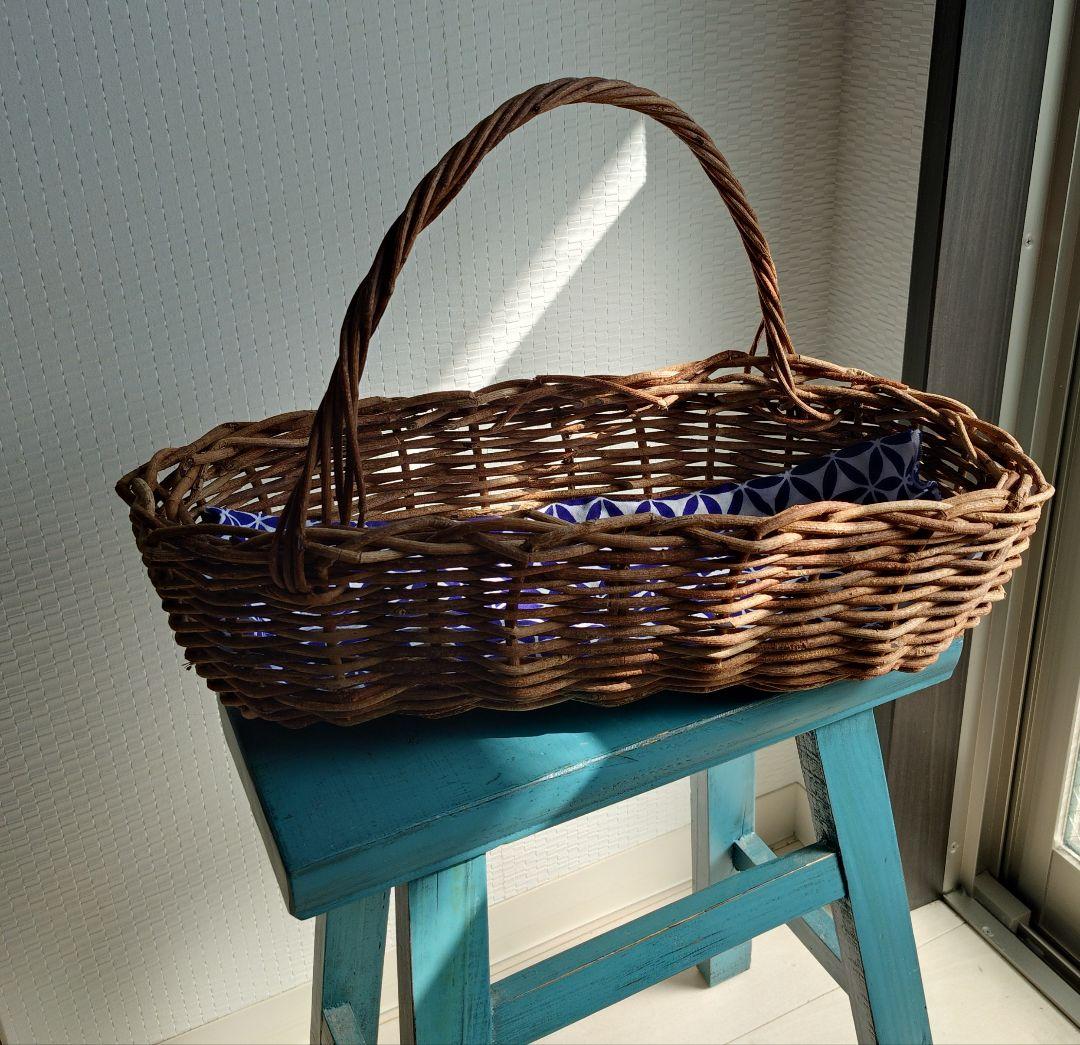 あけび蔓 かご　大