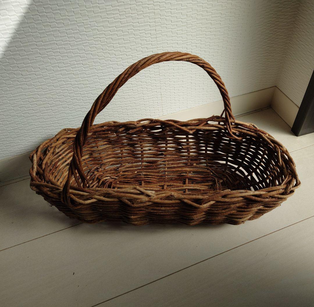 あけび蔓 かご　大