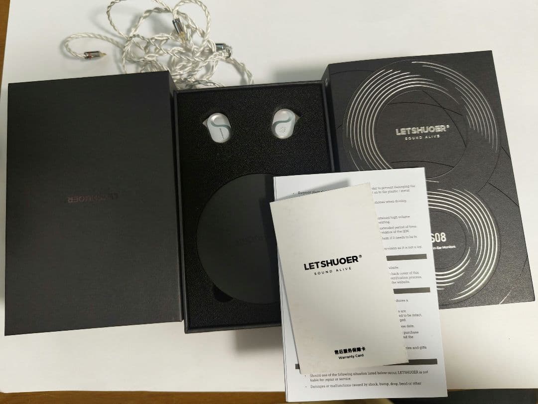 LETSHUOER S08 リケーブル可能イヤホン