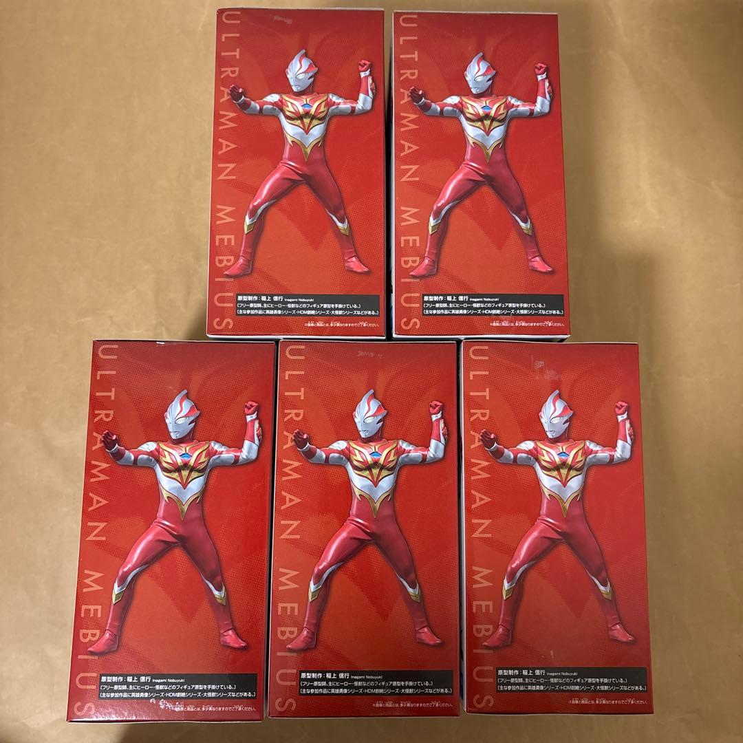 ウルトラマンメビウス 英雄勇像 メビウスバーニングブレイブ　5点