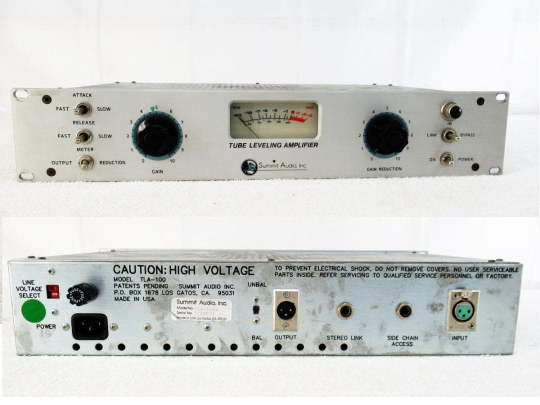 ■052■SummitAudio■真空管コンプレッサー■TLA-100■現状■