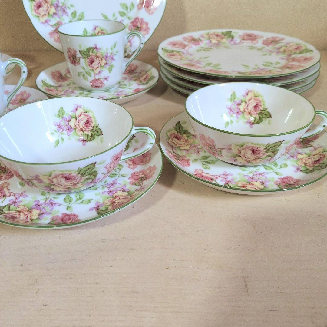 希少！Bernardaud　ベルナルド　ユージェニー　バラの花柄 食器セット