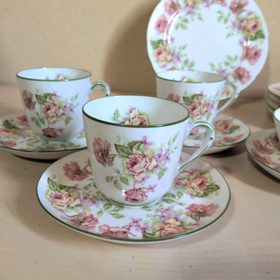 希少！Bernardaud　ベルナルド　ユージェニー　バラの花柄 食器セット