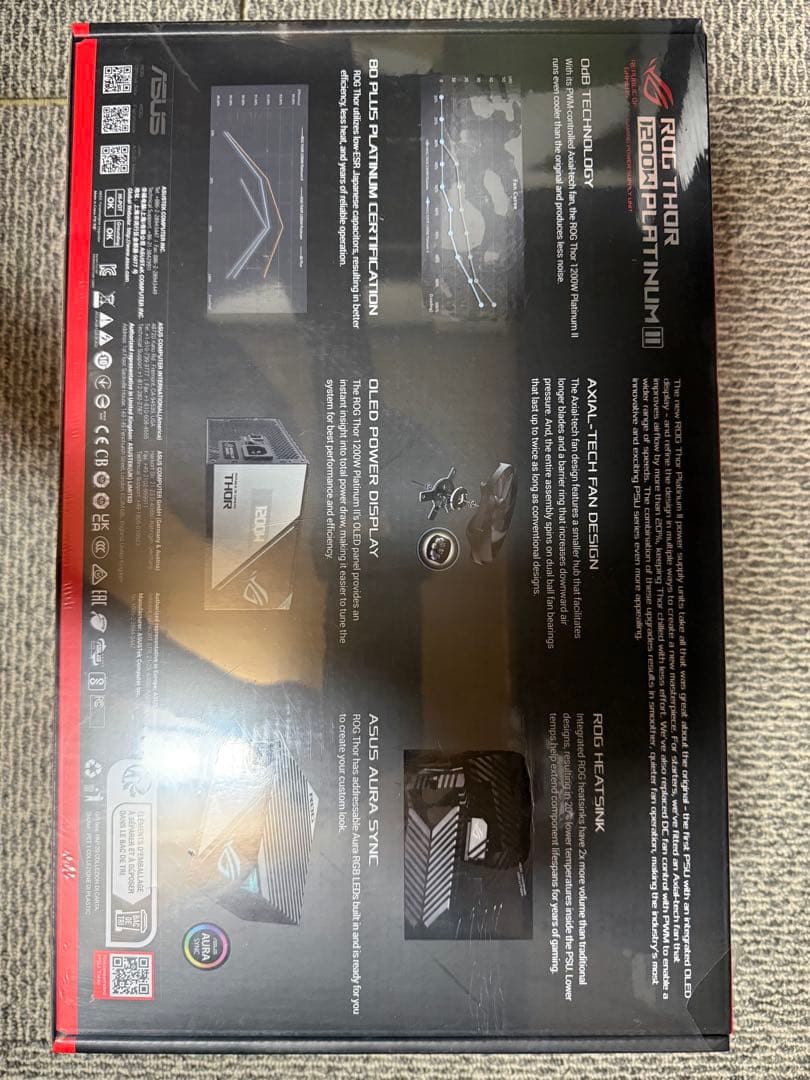 電源ユニット ROG THOR 1200W PLATINUM II