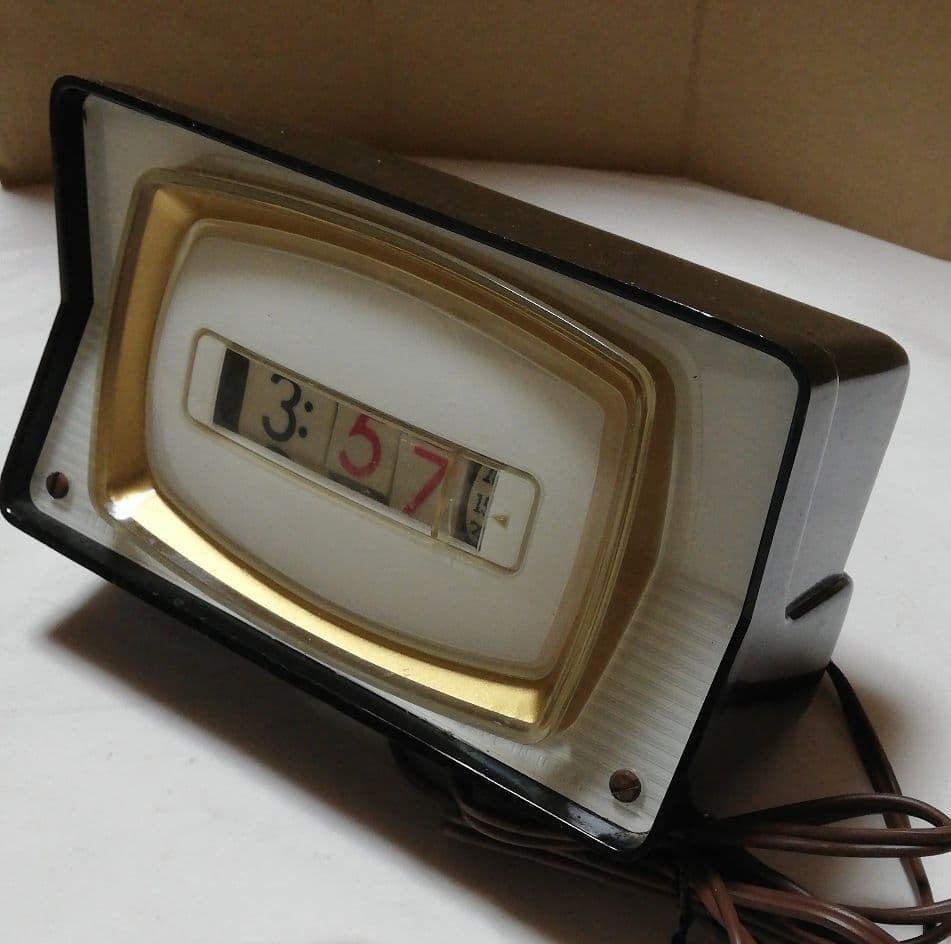 USA 60's ブラウン管テレビ型デジタル時計