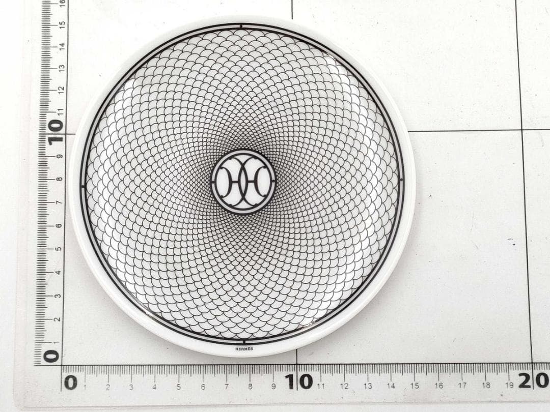 エルメス アッシュデコNo.1 ホワイト 磁器 お皿　プレート