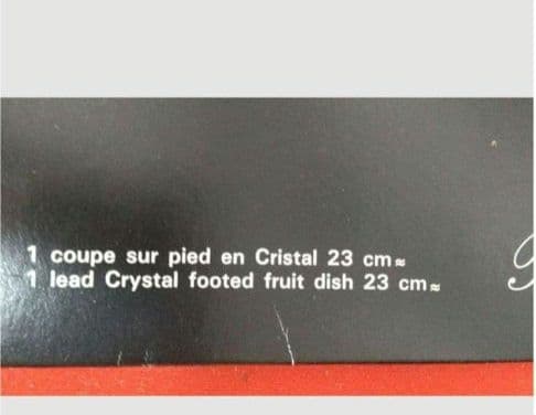 デュラン社 クリスタルガラスボウル　フルーツ皿　新品　大皿