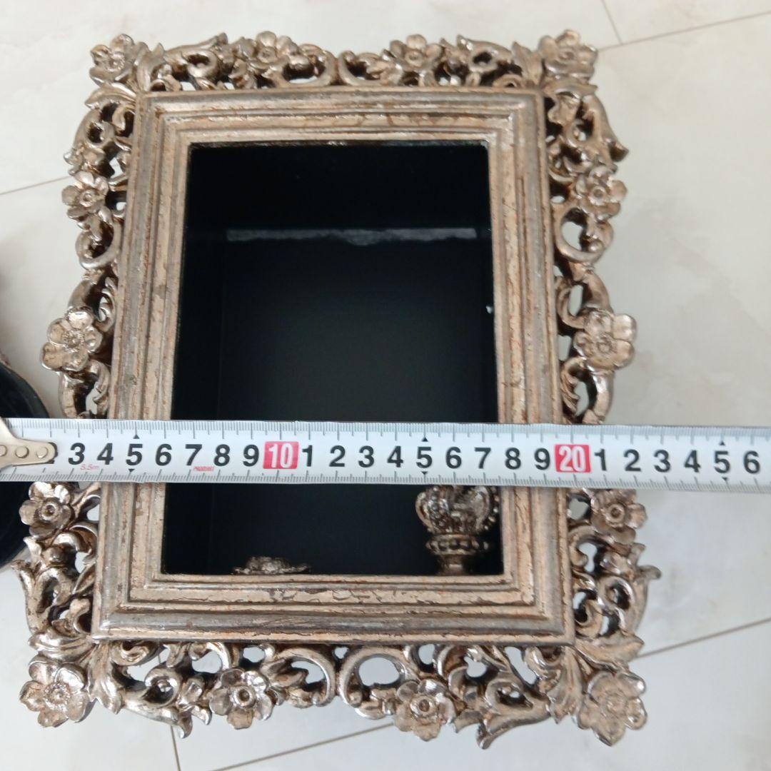 ヴィンテージ風 シルバーゴールドフォトフレームセット