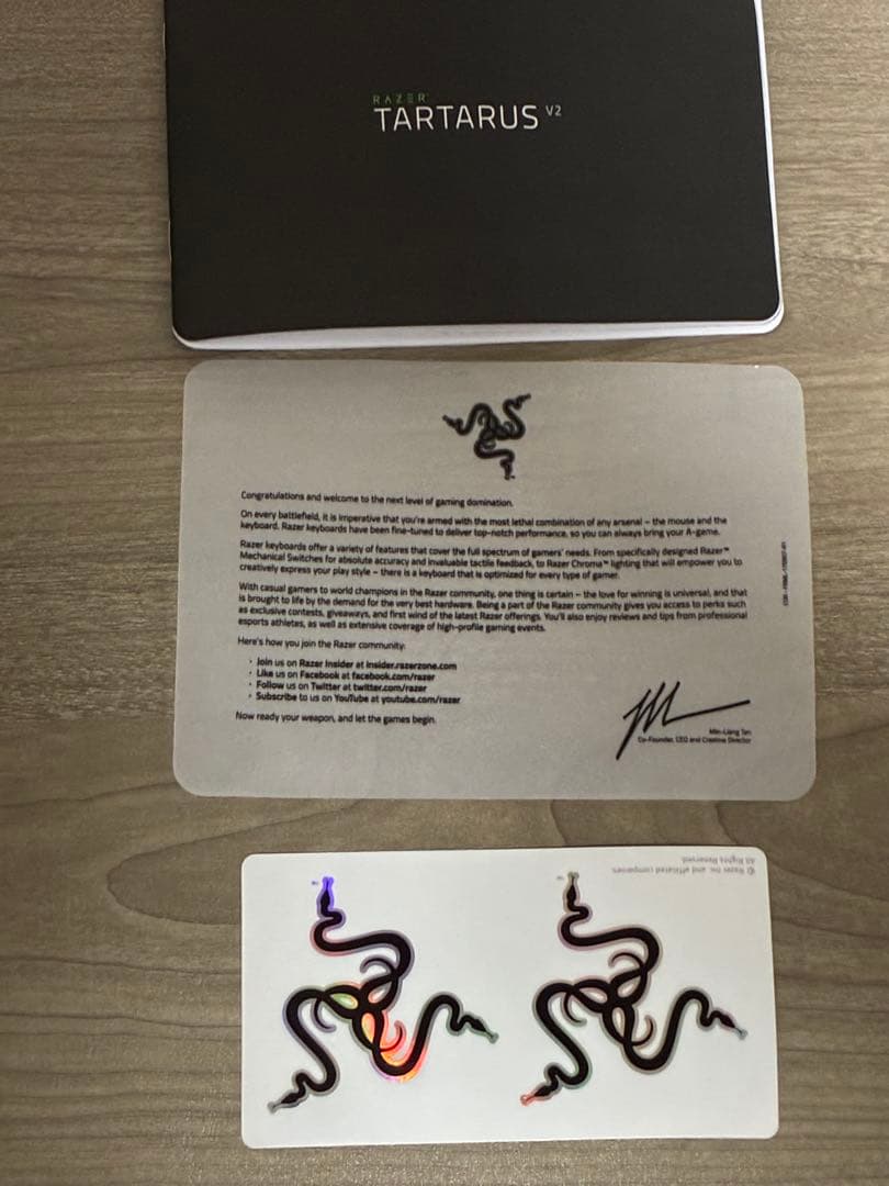 Razer Tartarus V2 左手デバイス 左手キーボード メカメンブレン