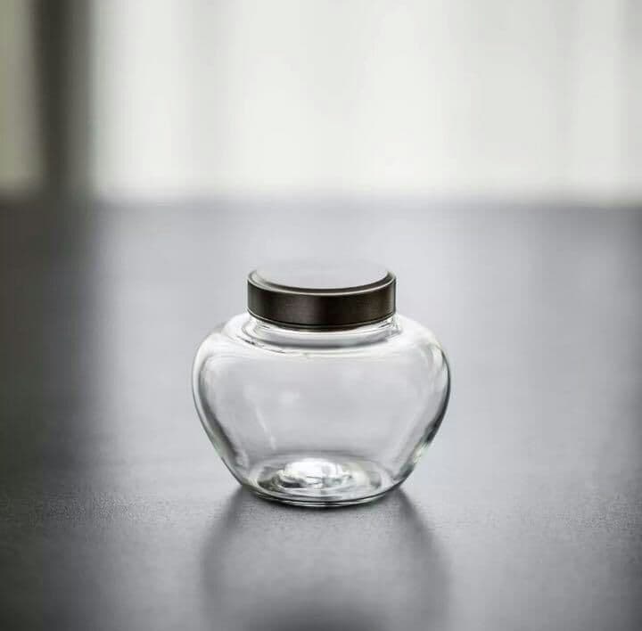 ガラス製 密封 茶筒6