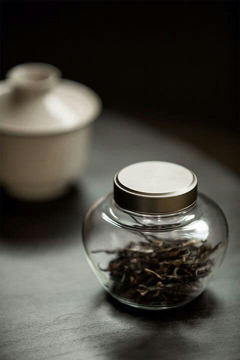 ガラス製 密封 茶筒6