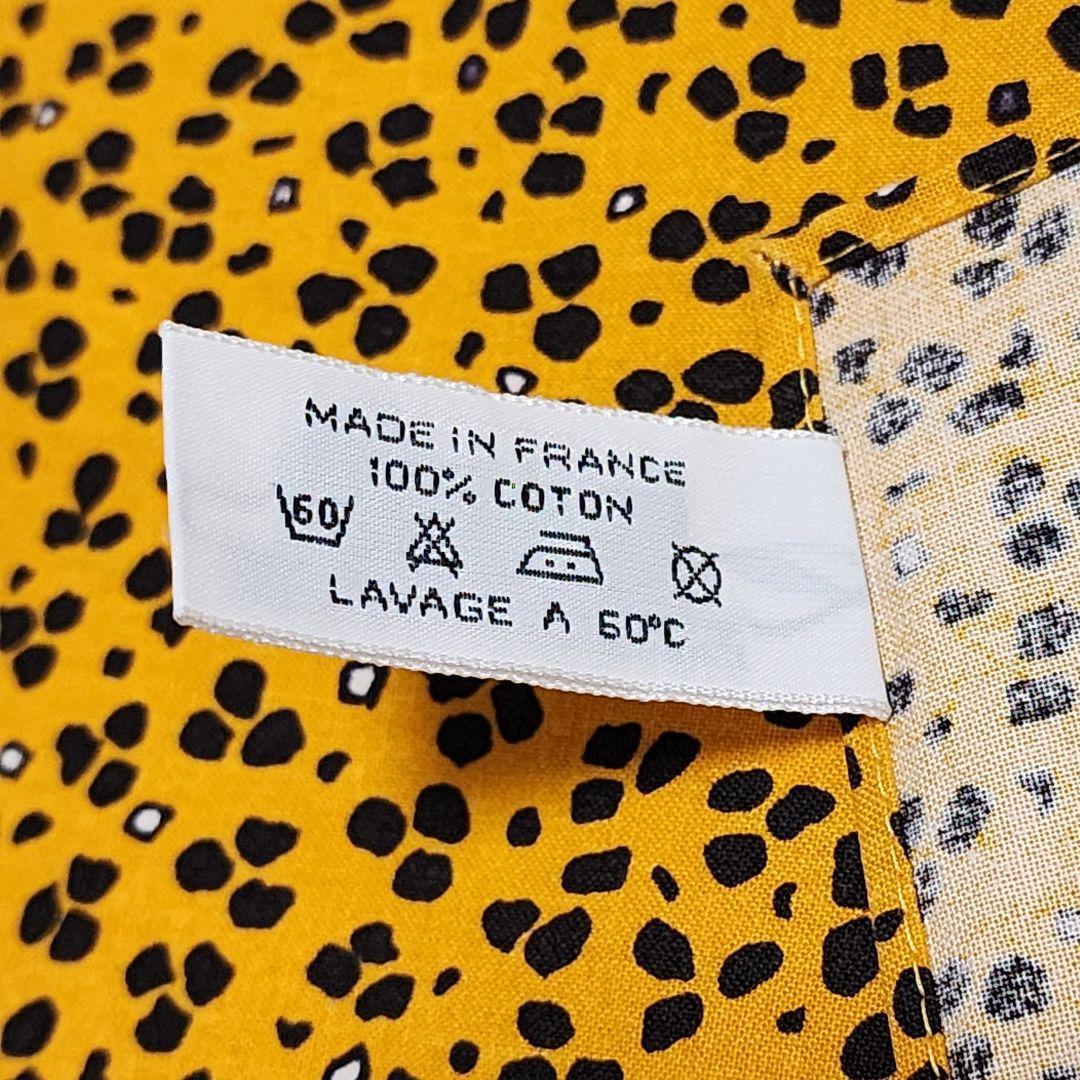 美品 HERMES エルメス プレースマット ランチョンマット ヒョウ オレンジ