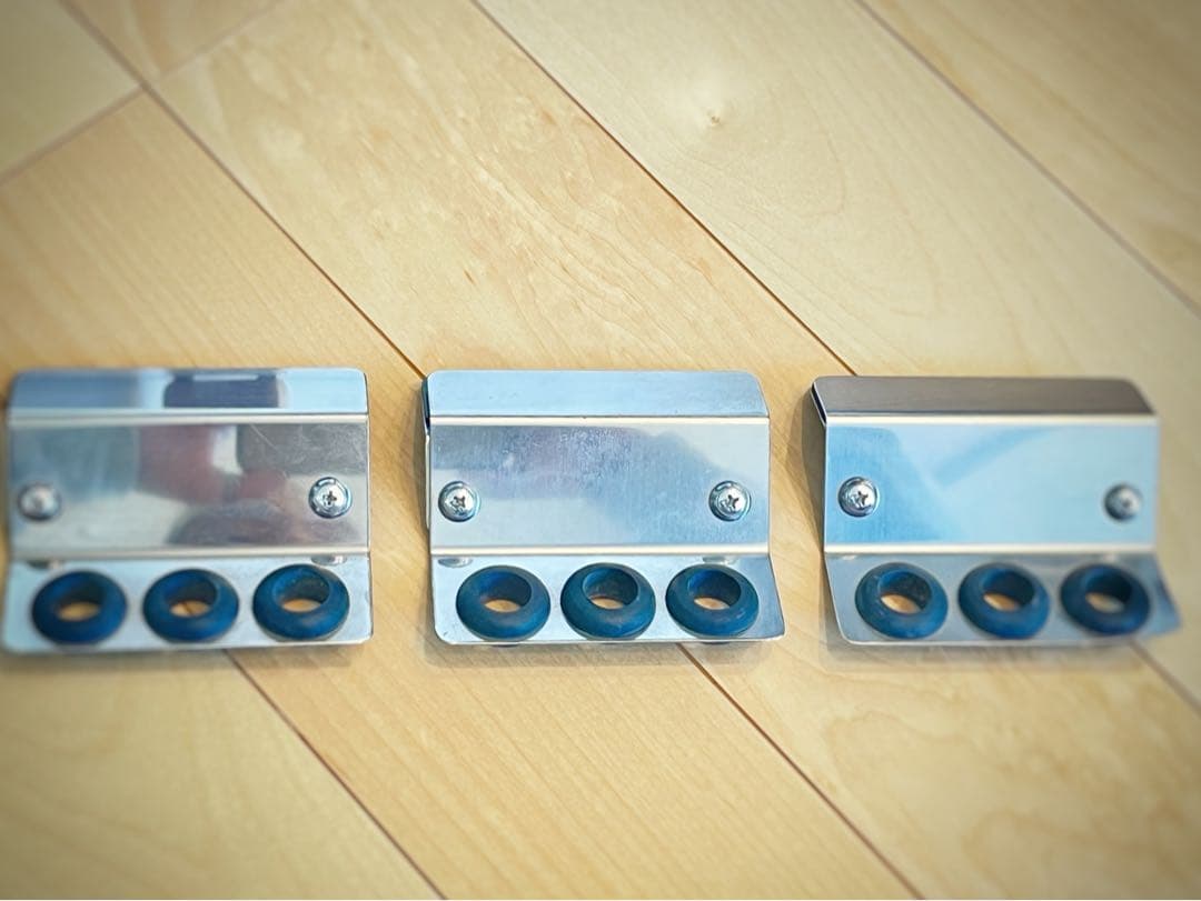 トランペットマウスピースホルダー　ステンレス製 3セット