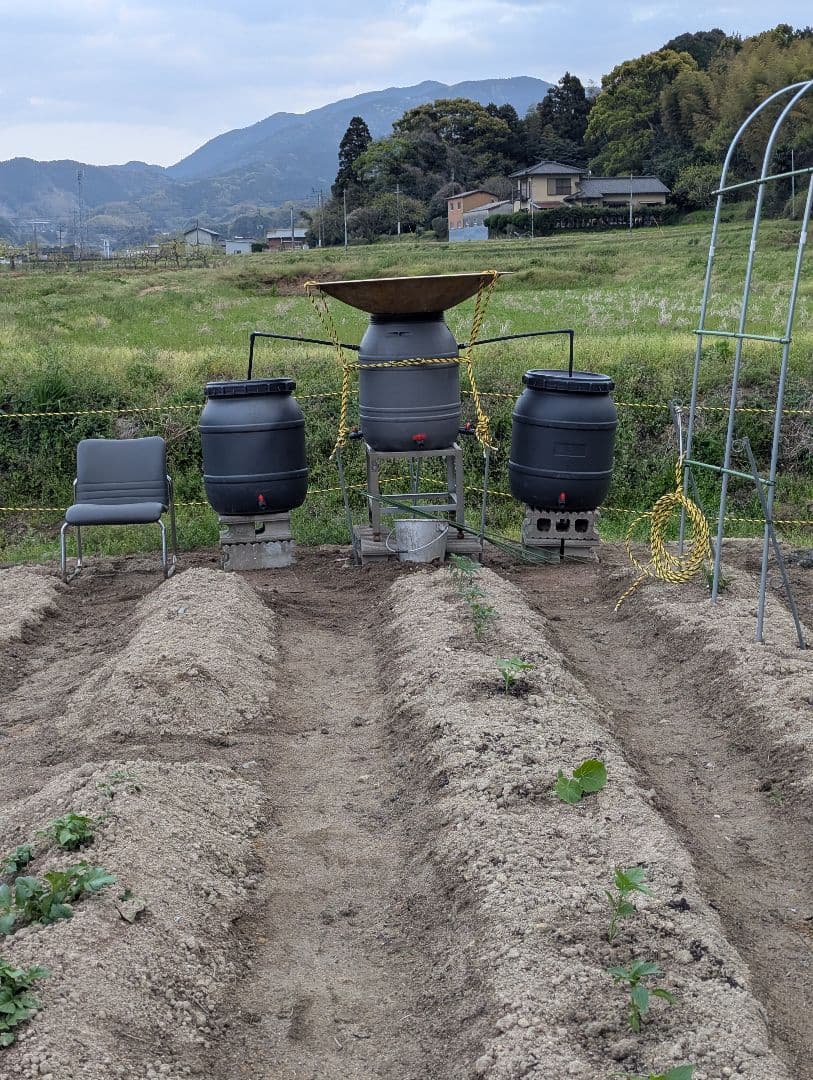 雨水タンク130L黒コック付き