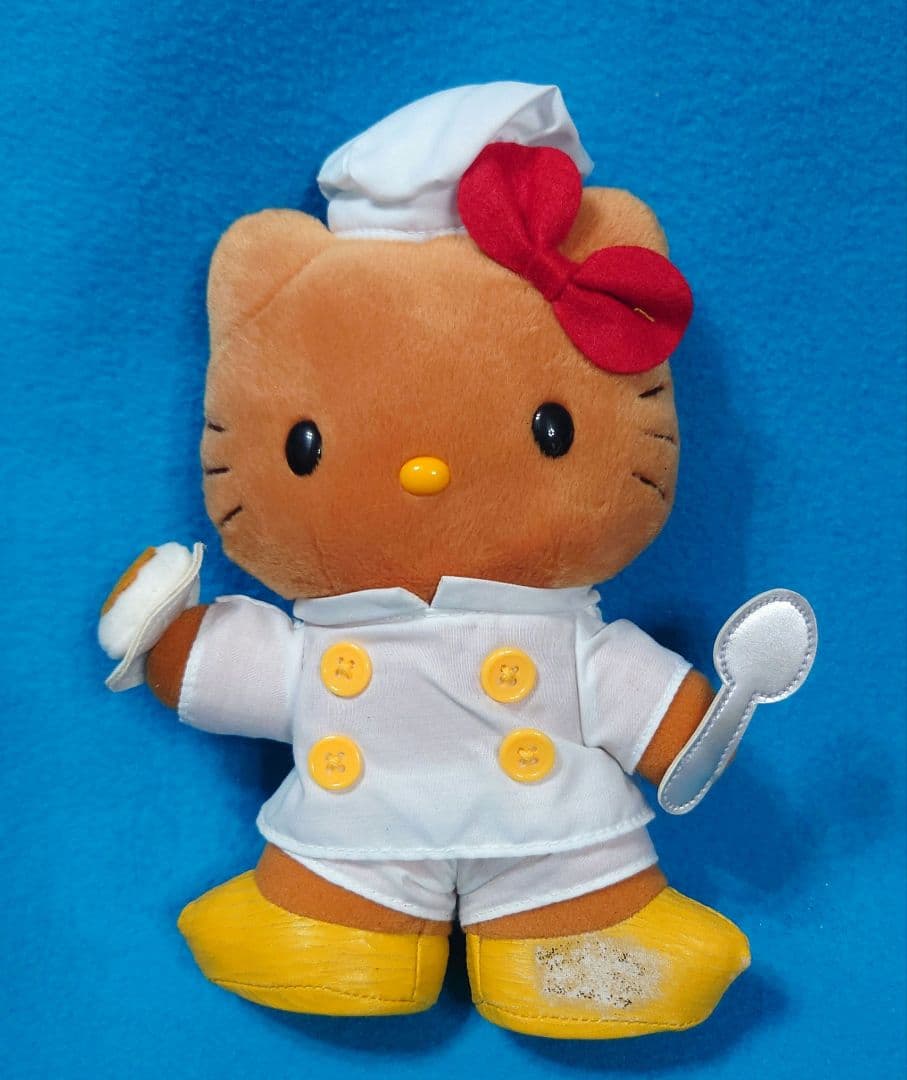 激レア♡ハローキティ♡インドカレーぬいぐるみ♡コックさんとウェイトレス☆2002