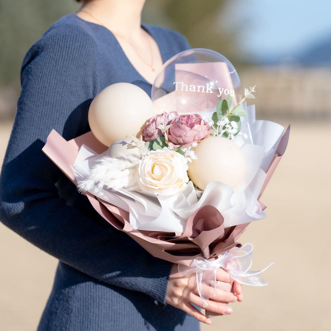 zμ♡ずず♡zμ断捨離 バルーンブーケ Mサイズ 2点 ピンク ブルー